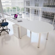 BENCH TEAR DROP END TABLE