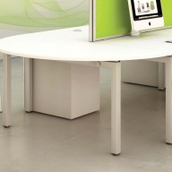 Bench Semi Circular End Table