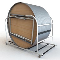 9SFTROLLEYR FastFold Round Trolley Render 2