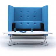 For informal meetings, or just some quiet time to contemplate, the Brix-Up provides a versatile and flexible soft seating, meeting solution.
Based on the popular Brix bench seating, the Brix-Up combines an acoustic surround with a two seater Brix bench to create a beautifully detailed unit to suit a new way of working.
Brimming with character, these slightly retro units provide a perfect workspace away from your workplace.