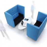 For informal meetings, or just some quiet time to contemplate, the Brix-Up provides a versatile and flexible soft seating, meeting solution.
Based on the popular Brix bench seating, the Brix-Up combines an acoustic surround with a two seater Brix bench to create a beautifully detailed unit to suit a new way of working.
Brimming with character, these slightly retro units provide a perfect workspace away from your workplace.