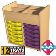 KubbyPlus 12 Tray Trolley (960mm high)