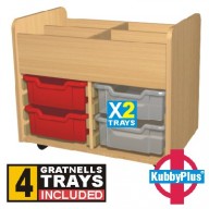 KubbyPlus 4 x2 Tray Trolley