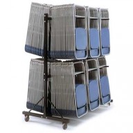 Polyfold High Hanging Storage Trolleys - Three Rows