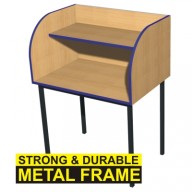 Single Metal Framed Study Carrel