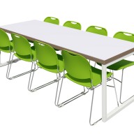 Block Steel
Advanced dining system
for exceptional durability and
ease of cleaning - both units
and surrounding area.

 

Durable steel frame with sturdy top surfaces
In stock for fast delivery
Impact-resistant edges and easy-clean surfaces
Surfaces available in white with ply edge or walnut with walnut edge
White powder coated frame
Bespoke laminates available on request (Enquire for more details)
Self-assembly or option of factory-assembly