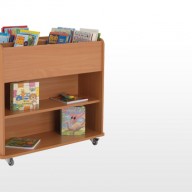 Double Sided Box Storage Unit 
A perfect storage unit solution when space is limited, these mobile units offer extensive storage for books on either side.

• Manufactured from 18mm MFC with rounded corners for extra safety within the classroom.

• All units supplied with locking castors.
 
• Dimensions - 960w x 640d x 840h
 
The panels within these Library Units can be individually coloured.  Please call us for colours and options.