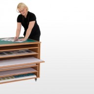 Paper Storage Unit A perfect storage unit solution when space is limited, these mobile units offer extensive storage for books on either side.

• Manufactured from 18mm MFC with rounded corners for extra safety within the classroom

• All units supplied with locking castors
 
• Dimensions - 1010w x 760d x 760h