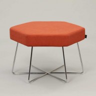 pollen-stool-on-chrome-base-upholstered-in-Camira-Halcyon-Poplar-Tiger