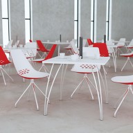 splayed legs table