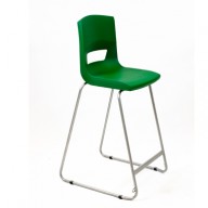 PosturaPlus 685mm High Back Stool - Forest Green-Display