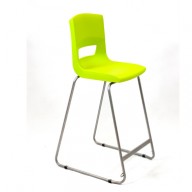 PosturaPlus 685mm High Back Stool - Lime Zest-Display