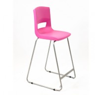 PosturaPlus 685mm High Back Stool - Pink Candy-Display