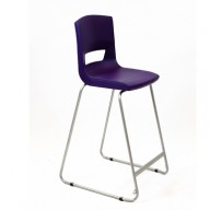 PosturaPlus 685mm High Back Stool - Sugar Plum-Display
