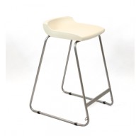PosturaPlus 685mm Stool - Almond White-Display