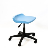 PosturaPlus Task Stool Poly Casters - Powder Blue-Display